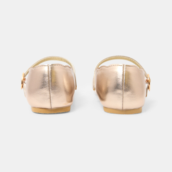 حذاء باليه ذهبي بحزام،...